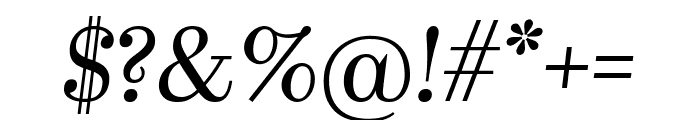 Kazimir Light Italic Font OTHER CHARS