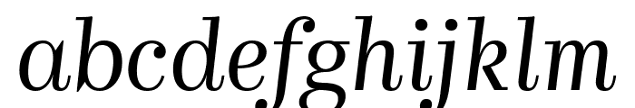 Kazimir Light Italic Font LOWERCASE