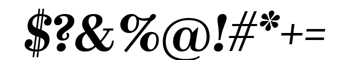 Kazimir Medium Italic Font OTHER CHARS