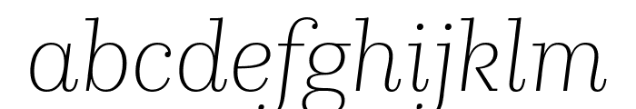 KazimirText ExtraLight Italic Font LOWERCASE
