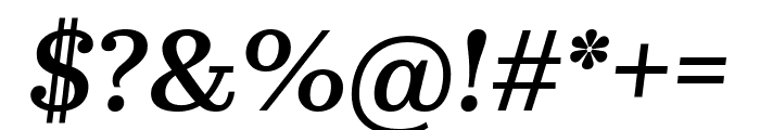 KazimirText Medium Italic Font OTHER CHARS