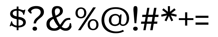 Kelvingrove Regular Font OTHER CHARS