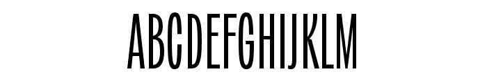 Kensington Compressed Regular Font UPPERCASE