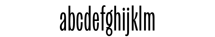 Kensington Compressed Regular Font LOWERCASE