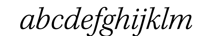 Kepler Std Light Semicondensed Italic Font LOWERCASE