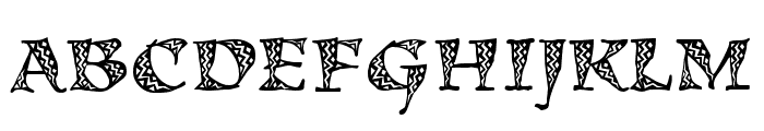 Kigali Std Zig Zag Font UPPERCASE