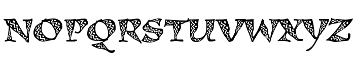 Kigali Std Zig Zag Font UPPERCASE