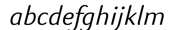 Kigelia Adlam Italic Font LOWERCASE