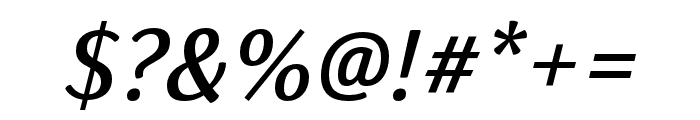 Kigelia Adlam Semibold Italic Font OTHER CHARS