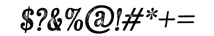 Kiln Sans Regular Italic Font OTHER CHARS