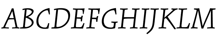 Kinesis Pro 3 Light Italic Font UPPERCASE