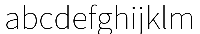 Kinto Sans Thin Font LOWERCASE