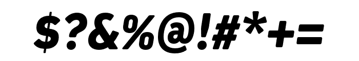 Kiro ExtraBold Italic Font OTHER CHARS