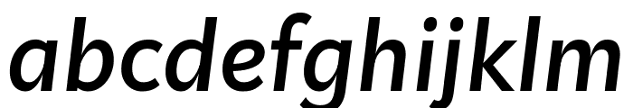 Kit Sans Medium Italic Font LOWERCASE