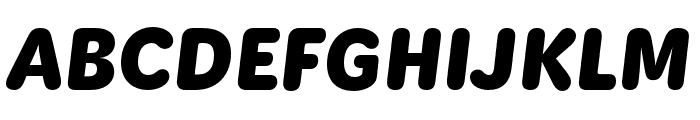KitRounded Black Italic Font UPPERCASE
