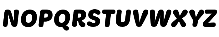 KitRounded Black Italic Font UPPERCASE