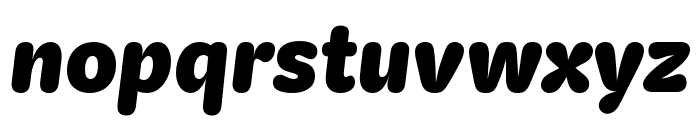 KitRounded Black Italic Font LOWERCASE