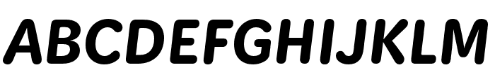 KitRounded Bold Italic Font UPPERCASE