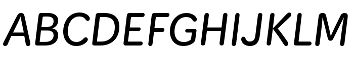 KitRounded Italic Font UPPERCASE
