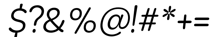 KitRounded Light Italic Font OTHER CHARS