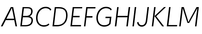 KitSans ExtraLight Italic Font