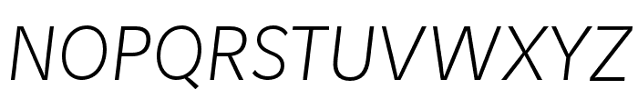 KitSans ExtraLight Italic Font UPPERCASE
