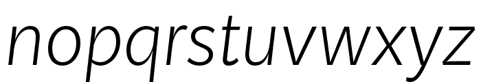 KitSans ExtraLight Italic Font LOWERCASE
