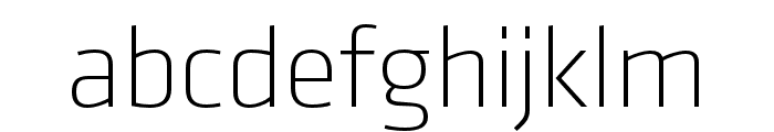 Klavika Display Extra Light Condensed Font LOWERCASE