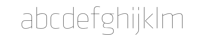 Klavika Display Thin Font LOWERCASE