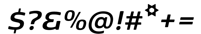 Kobenhavn Bold Italic Font OTHER CHARS