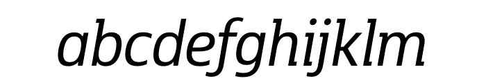 Kobenhavn C Regular Italic Font LOWERCASE