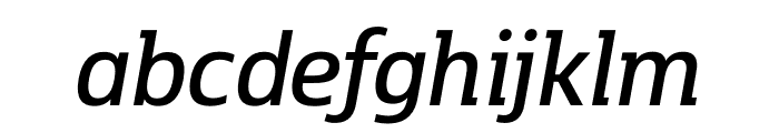 Kobenhavn C SemiBold Italic Font LOWERCASE