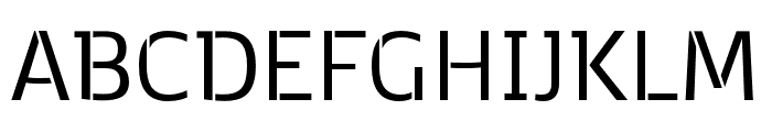 Kobenhavn C Stencil Regular Font UPPERCASE