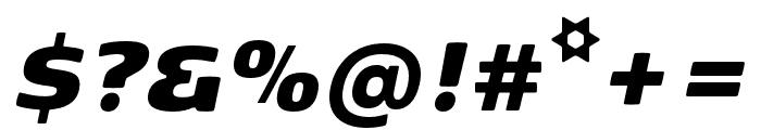 Kobenhavn ExtraBlack Italic Font OTHER CHARS