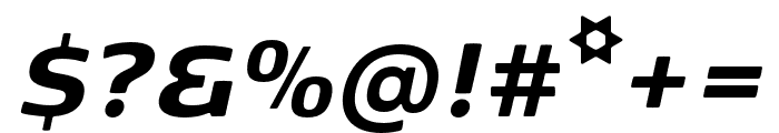 Kobenhavn Sans ExtraBold Italic Font OTHER CHARS