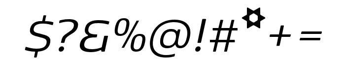Kobenhavn Sans Regular Italic Font OTHER CHARS