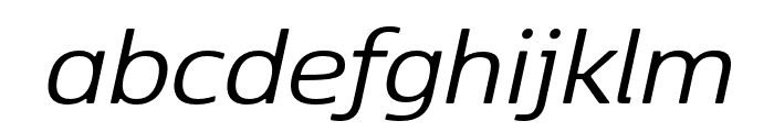 Kobenhavn Sans Regular Italic Font LOWERCASE