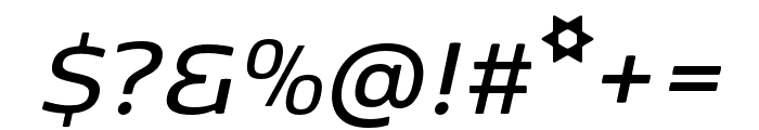 Kobenhavn Sans SemiBold Italic Font OTHER CHARS