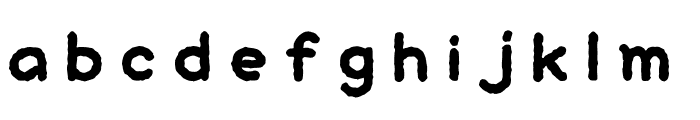KodomoRounded Regular Font LOWERCASE