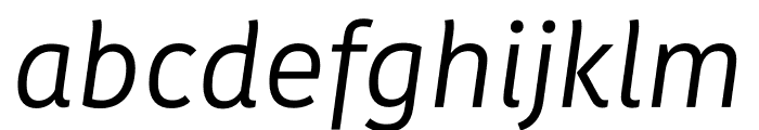 Kohinoor Italic Font LOWERCASE