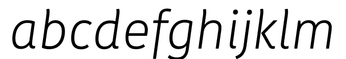 Kohinoor Light Italic Font LOWERCASE