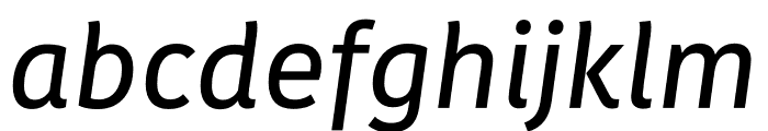 Kohinoor Medium Italic Font LOWERCASE