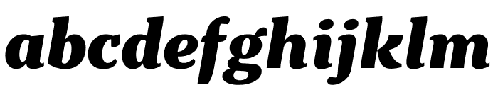 Kopius Extrabold Italic Font LOWERCASE