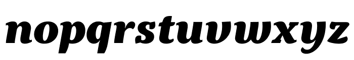 Kopius Extrabold Italic Font LOWERCASE