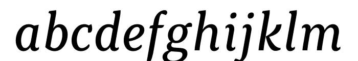 Kopius Regular Italic Font LOWERCASE