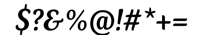 Kopius Semibold Italic Font OTHER CHARS