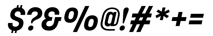 Korolev Bold Italic Font OTHER CHARS