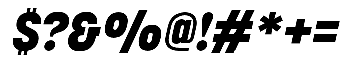 Korolev Heavy Italic Font OTHER CHARS