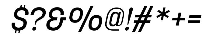 Korolev Medium Italic Font OTHER CHARS