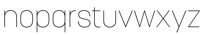 Korolev Rounded Thin Font LOWERCASE